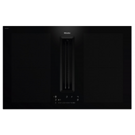 MIELE KMDA 7676-1 FL D BlackPerfection Επαγωγική Εστία με Ενσωματωμένο Απορροφητήρα 80cm